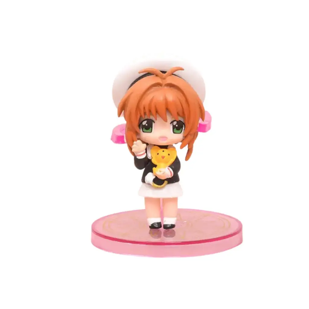 Figura Sakura con Uniforme Escolar y Kero – Sakura Card Captor