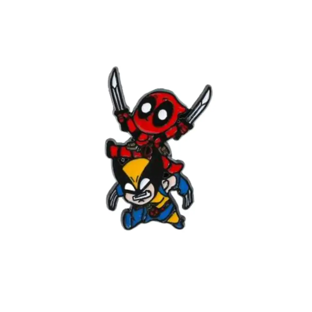 Pin Metálico Deadpool vs wolverine