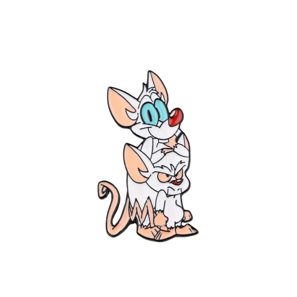 Pin Metálico Pinky y Cerebro
