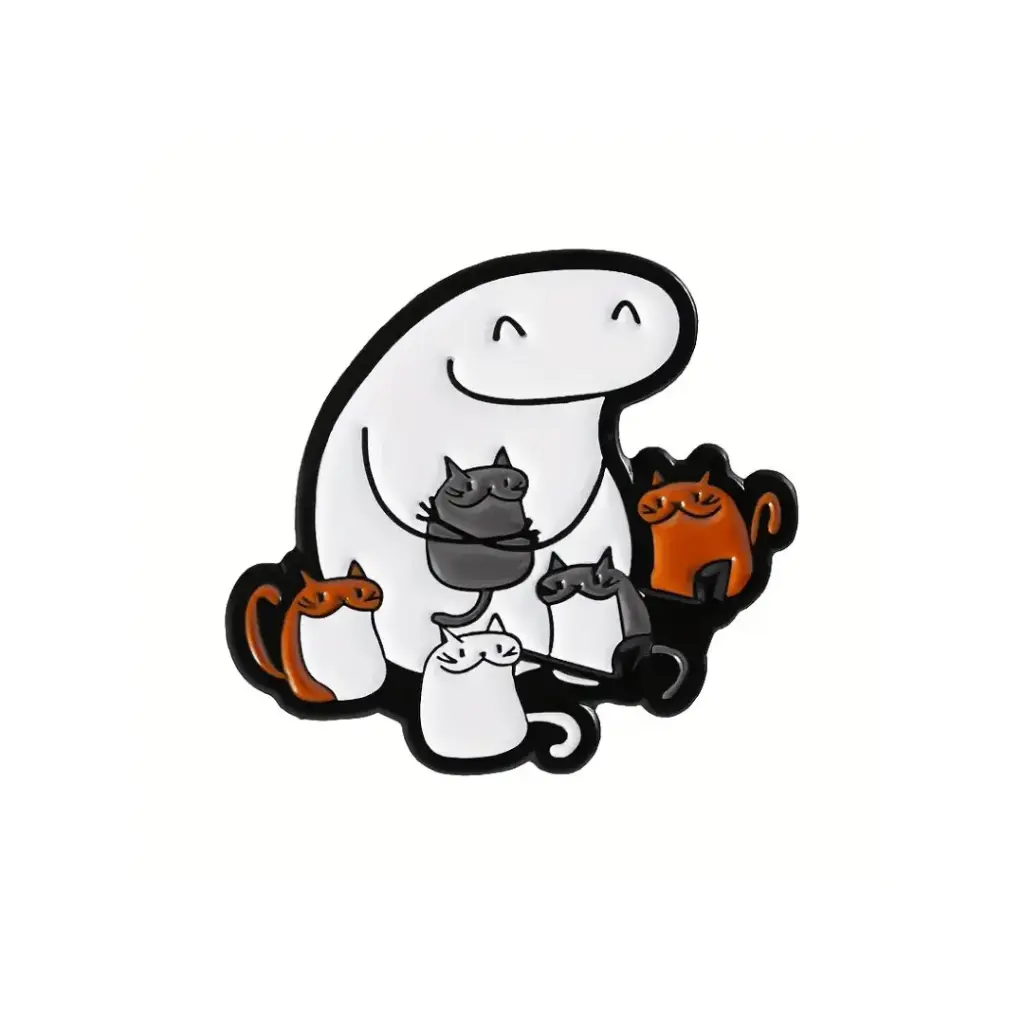Pin Metálico Flork con gatos