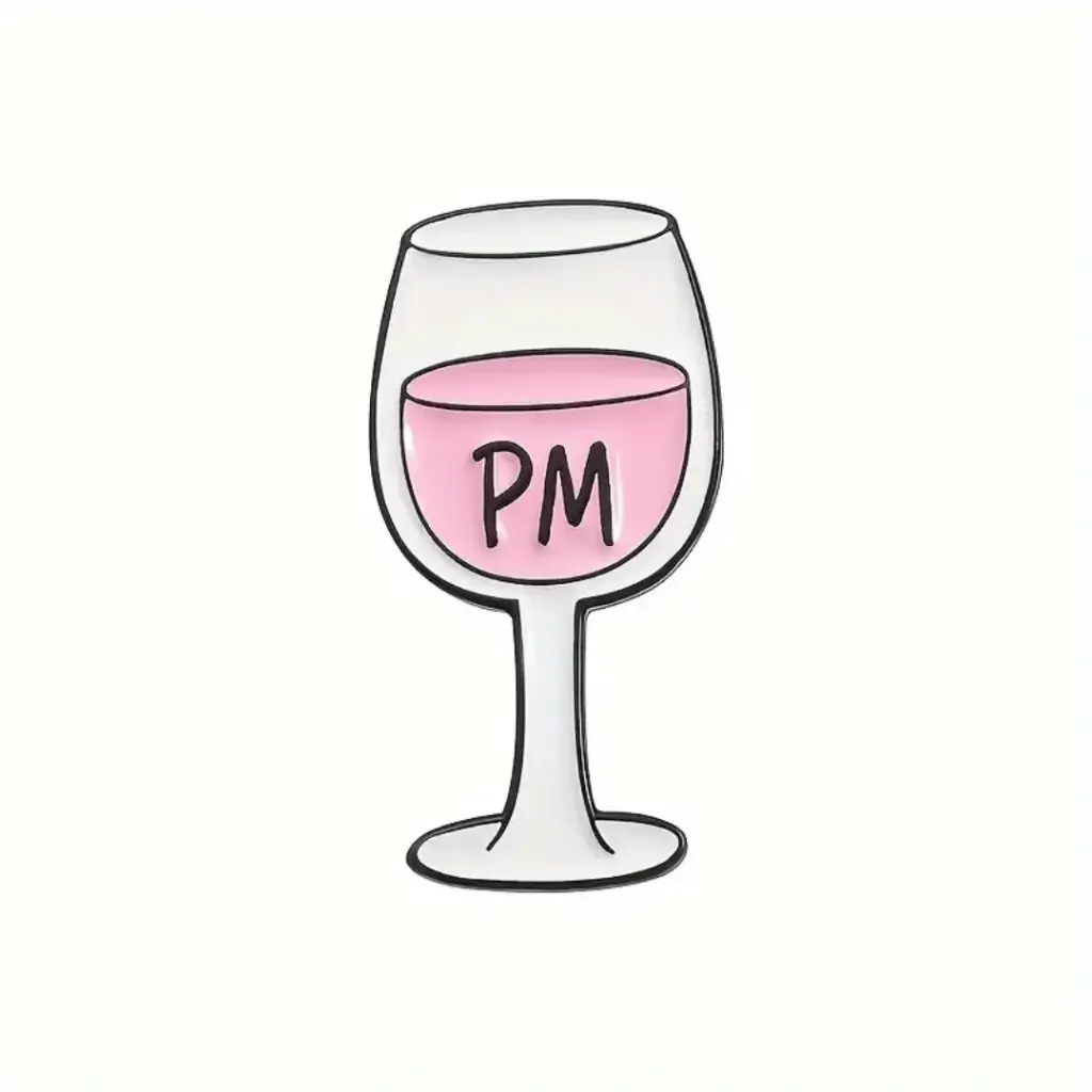 Pin Metálico Copa de Vino PM