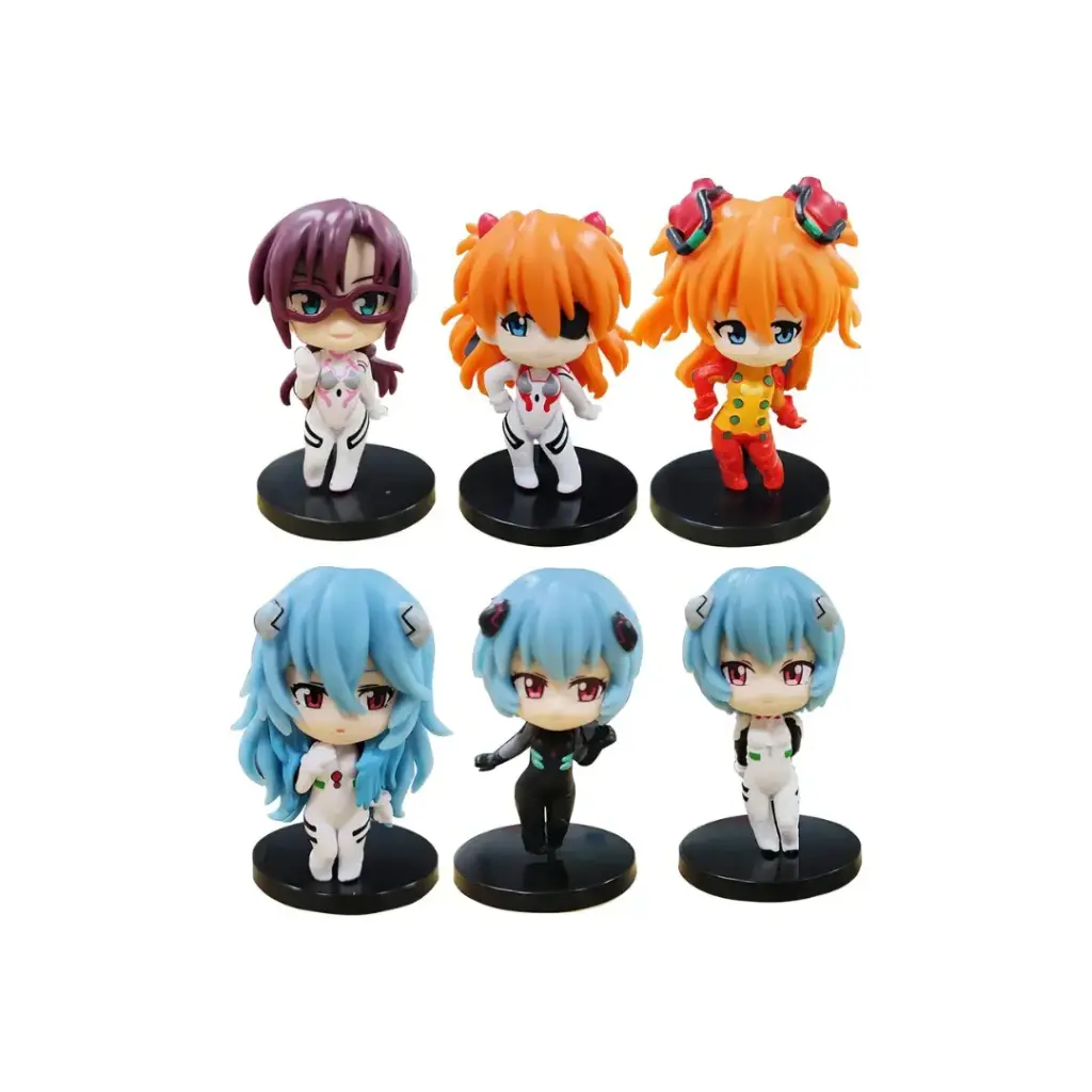 Set Figuras Miniaturas Evangelion X6