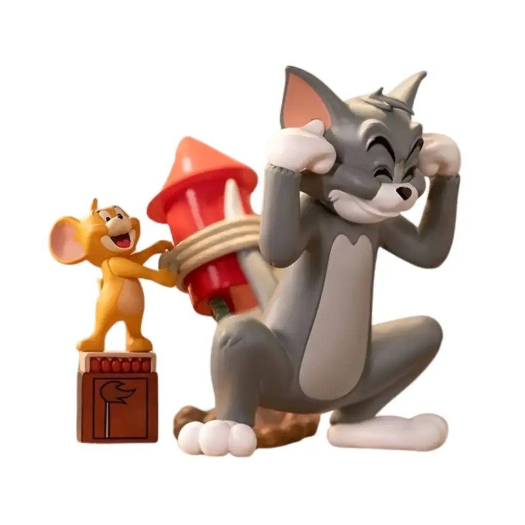 Set Figura coleccionable Tom y Jerry Cohete