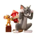 Set Figura coleccionable Tom y Jerry Cohete