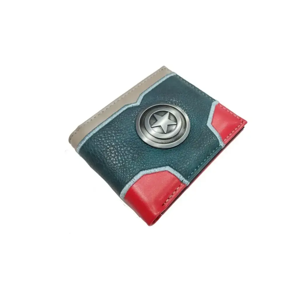 Billetera logo metálico Capitan América