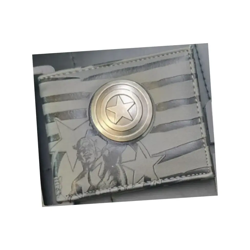 Billetera logo metálico Capitan América