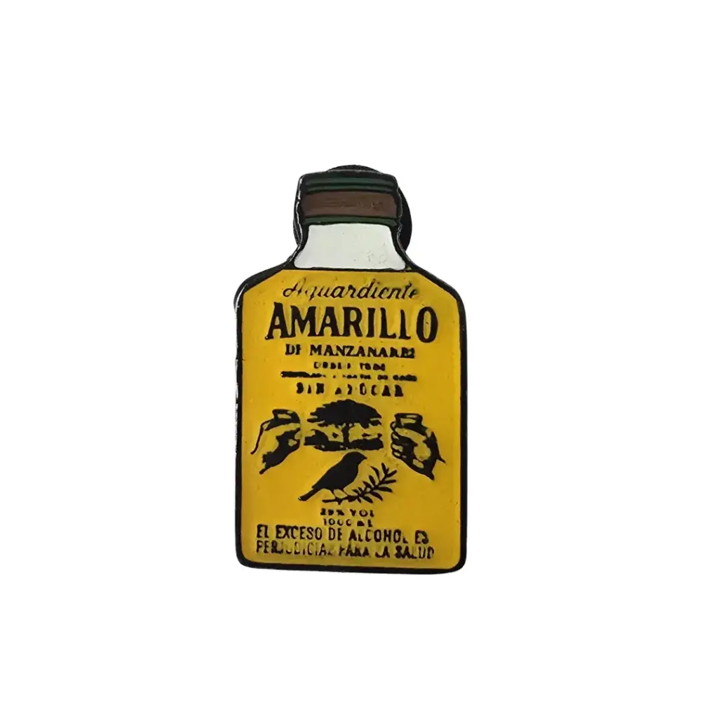 Pin Metálico Aguardiente amarillo
