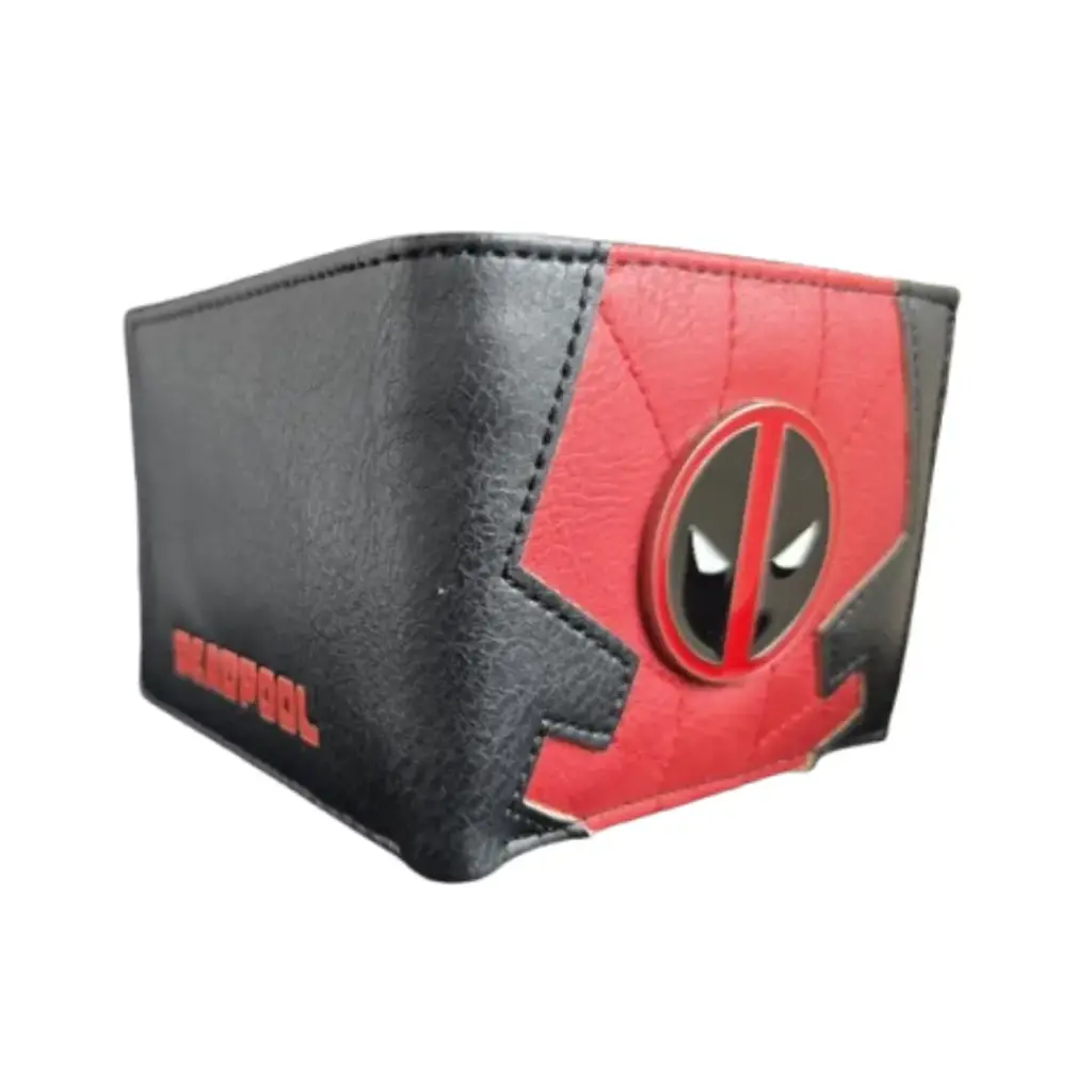 Billetera Deadpool logo metálico