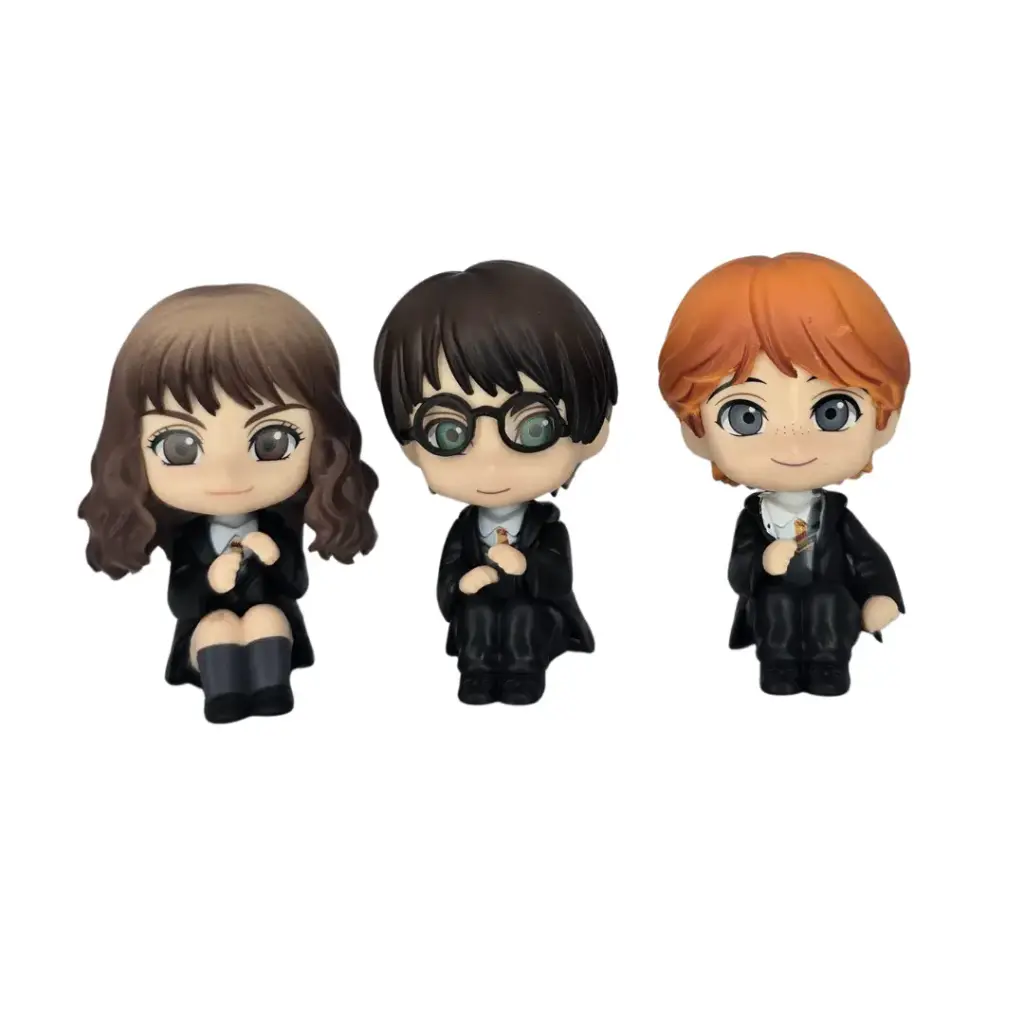 Figuras Harry Potter Sentados Set X3
