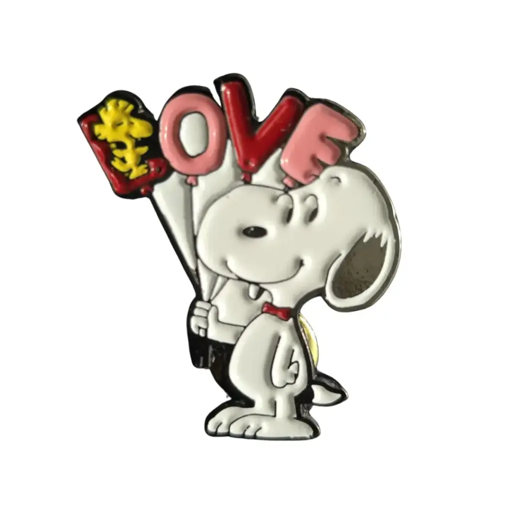 Pin Metalico Snoopy Love