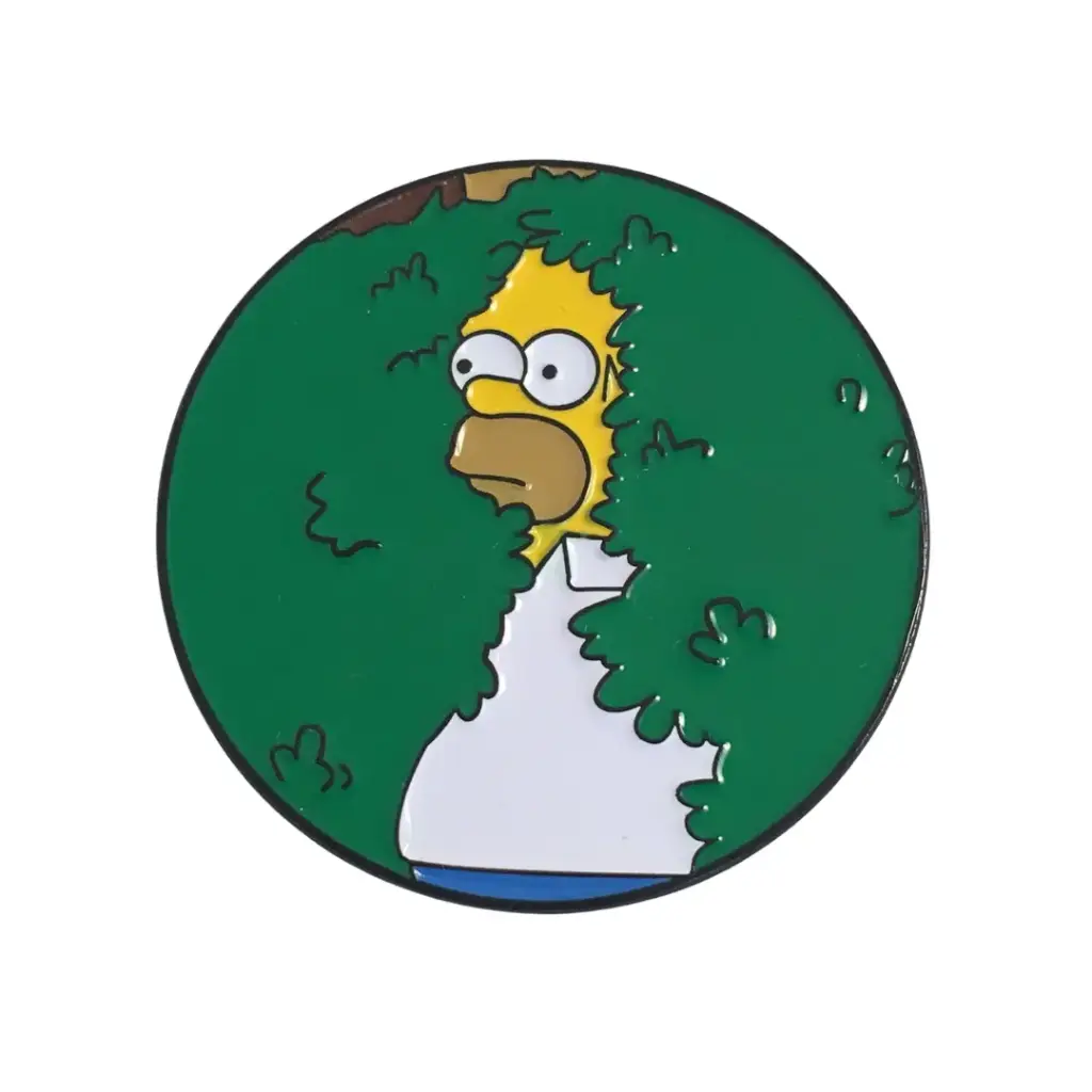Pin Metalico Homero arbusto - Los Simpson