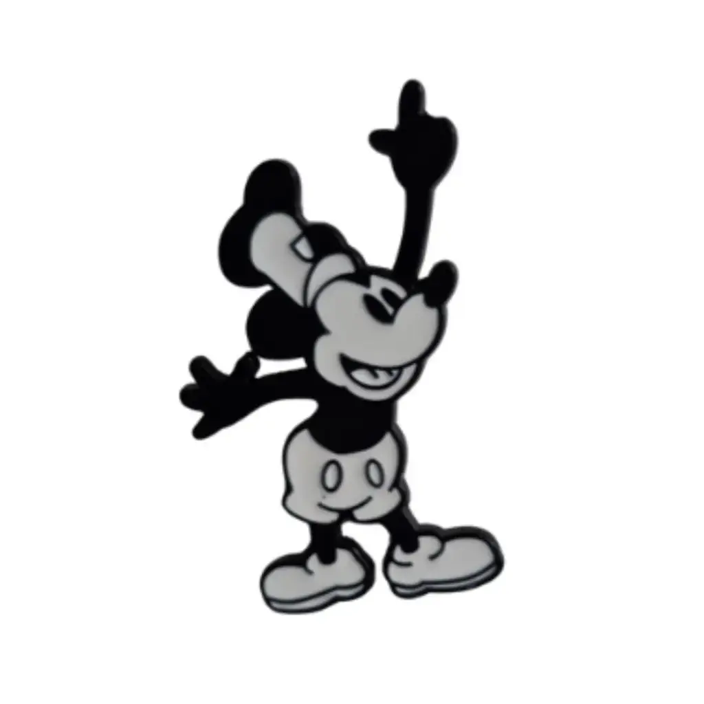 Pin Metalico Mickey Mouse B/N - Mickey Mouse