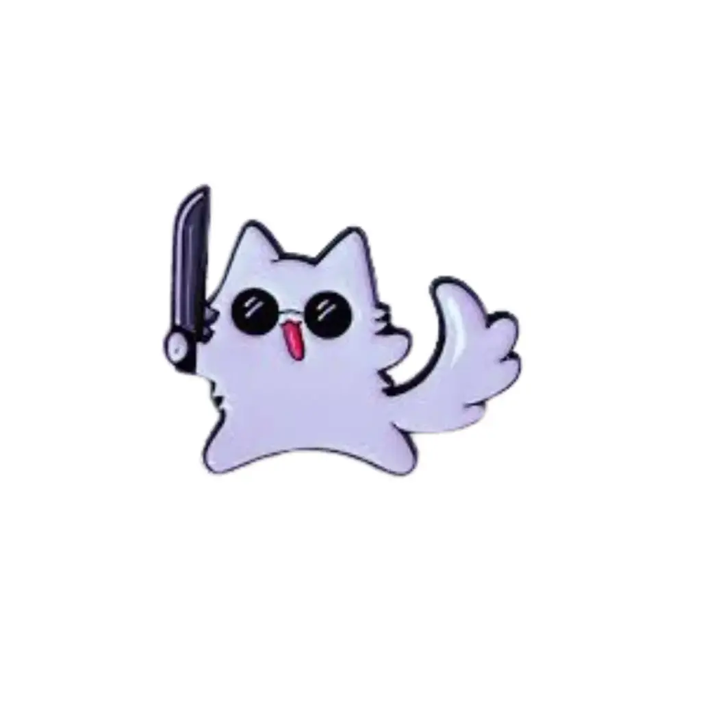 Pin Metalico Gato Saturo Gojo - Jujutsu Kaisen