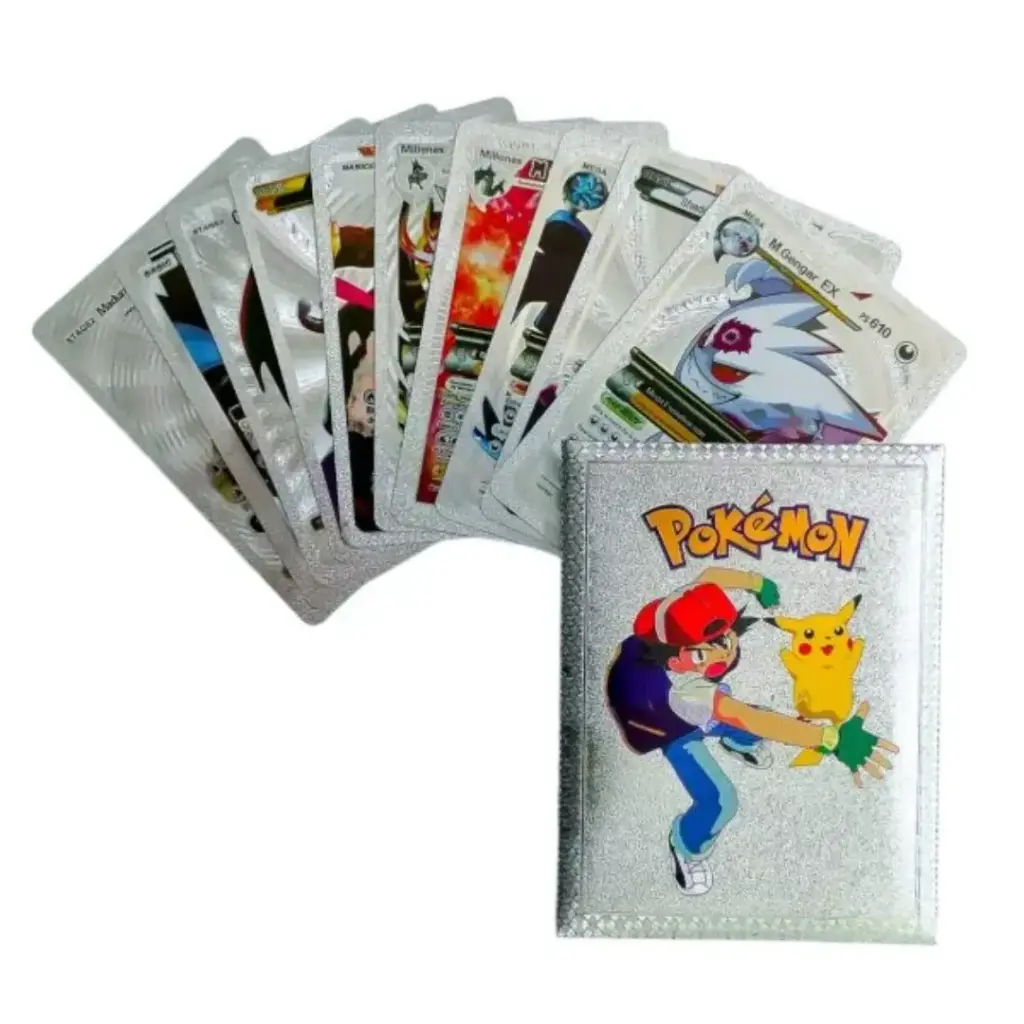 Sobre Cartas Pokémon Plateadas x 10 unidades