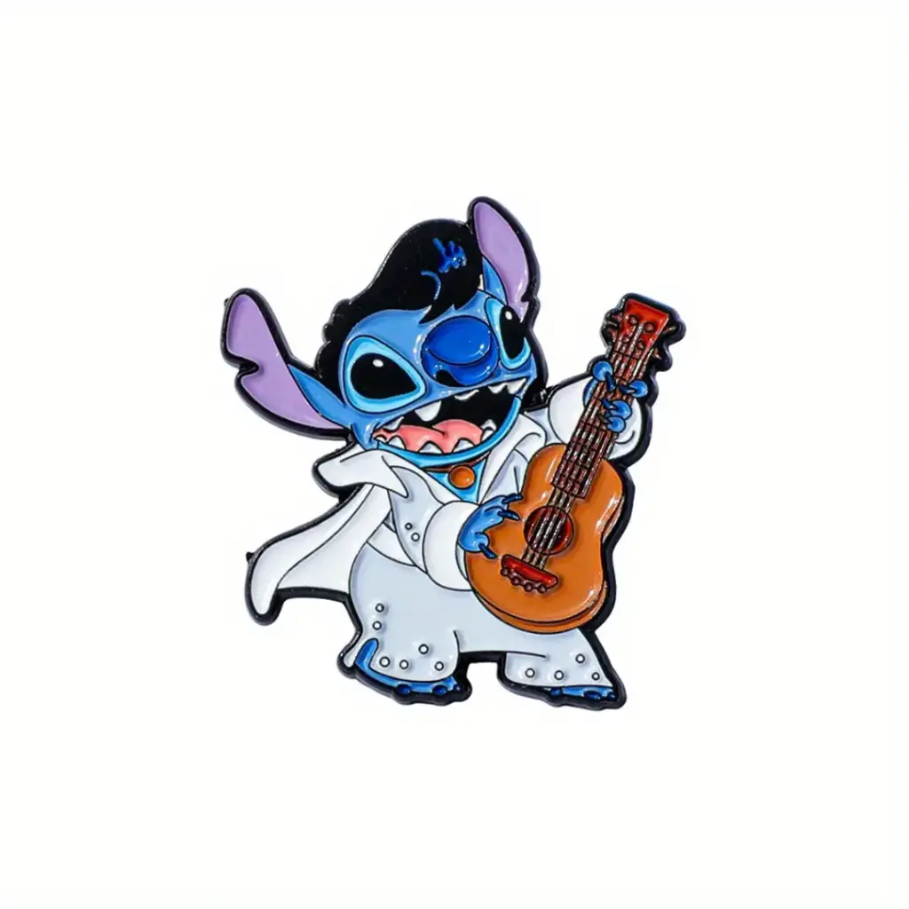 Pin Metálico Stitch Elvis Presley - Stitch