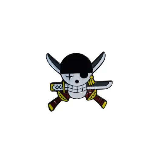 [2022011] Pin Metálico Calavera Zoro - One Piece
