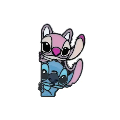 [2029016] Pin Metálico Stitch y Angel - Stitch