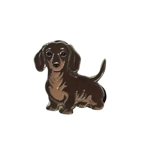 Pin Metálico Perro salchicha