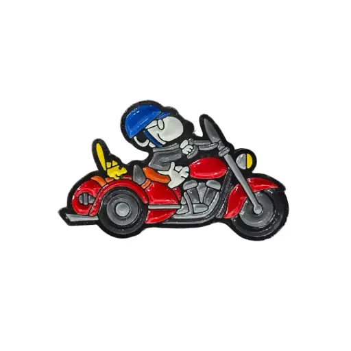 [2026022] Pin Metalico Snoopy Harley