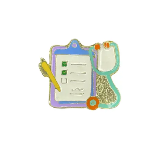[2037017] Pin Metálico Revisión Médica