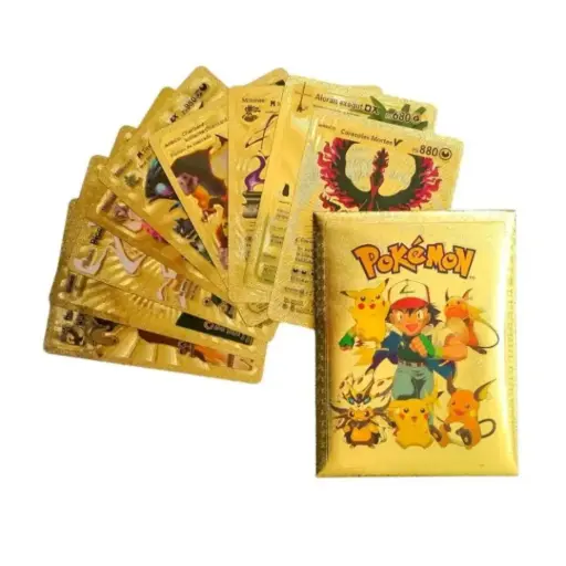 [1005010] Sobre Cartas Pokémon Doradas x 10 unidades