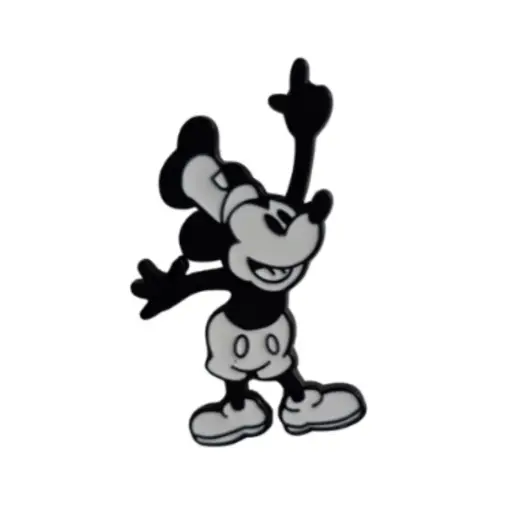 [2032001] Pin Metalico Mickey Mouse B/N - Mickey Mouse