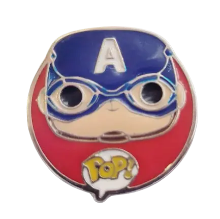 [2000018] Pin Metalico Pop Capitan America