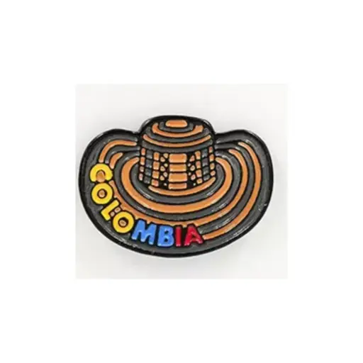 [2030013] Pin Metalico Sombrero Colombia