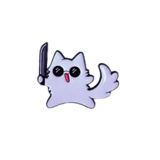 [2034002] Pin Metalico Gato Saturo Gojo - Jujutsu Kaisen